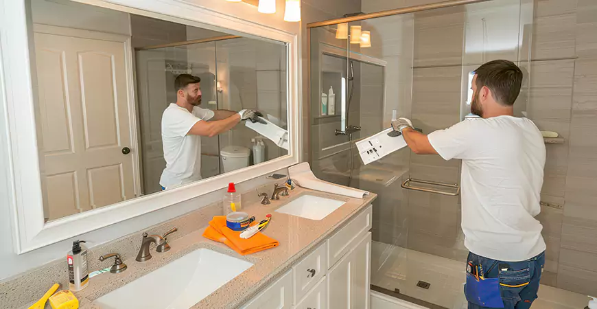 Simple Modern Bathroom Remodel in LehighAcres